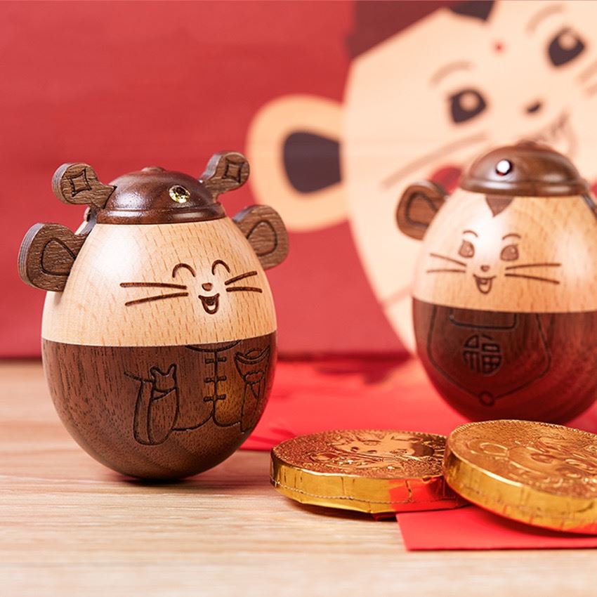 wooden roly poly toy