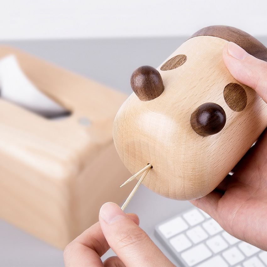 wooden tissue boxes