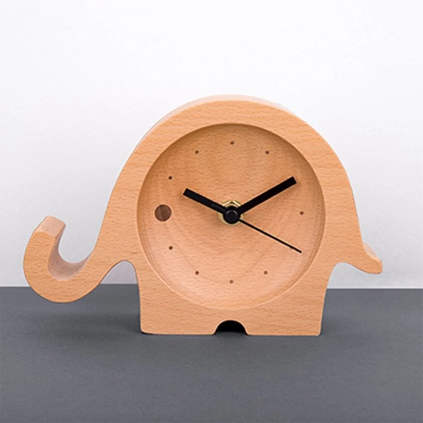 wooden animal clocks