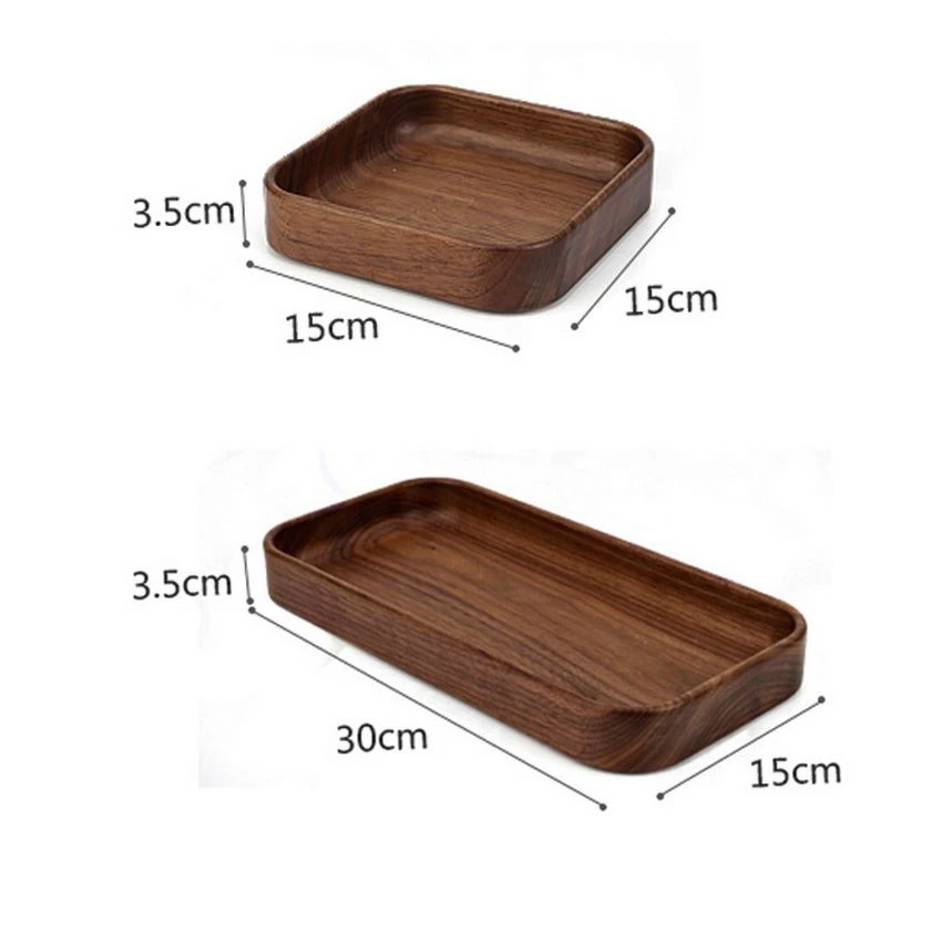 Wooden food plate