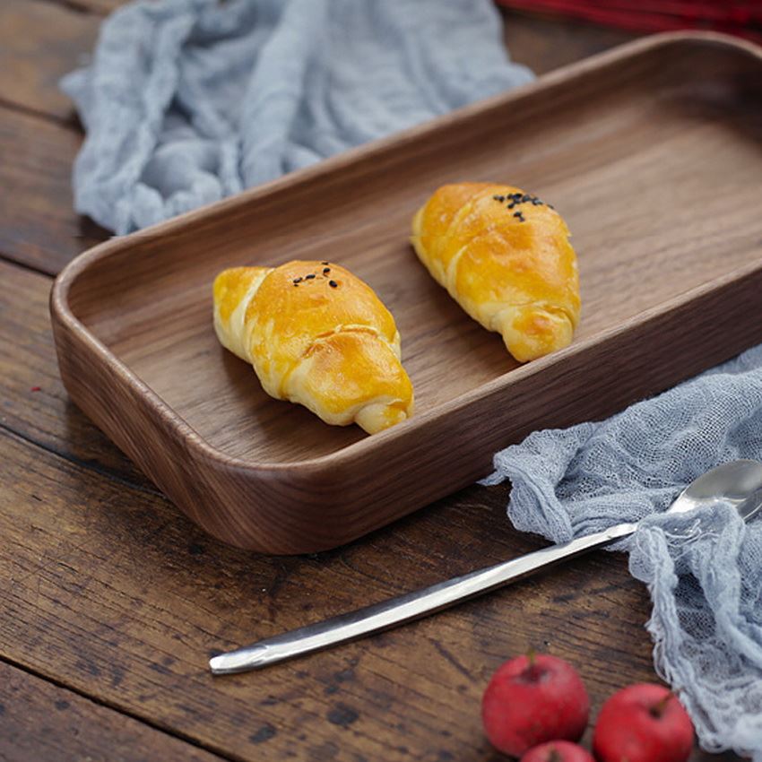 Wood fruit tray