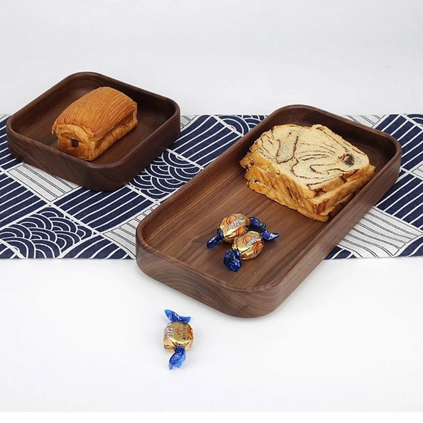 Wooden snack plate