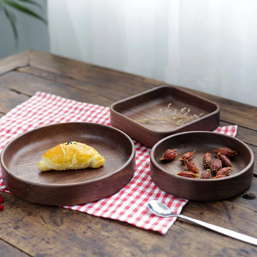 Wooden fruit platter