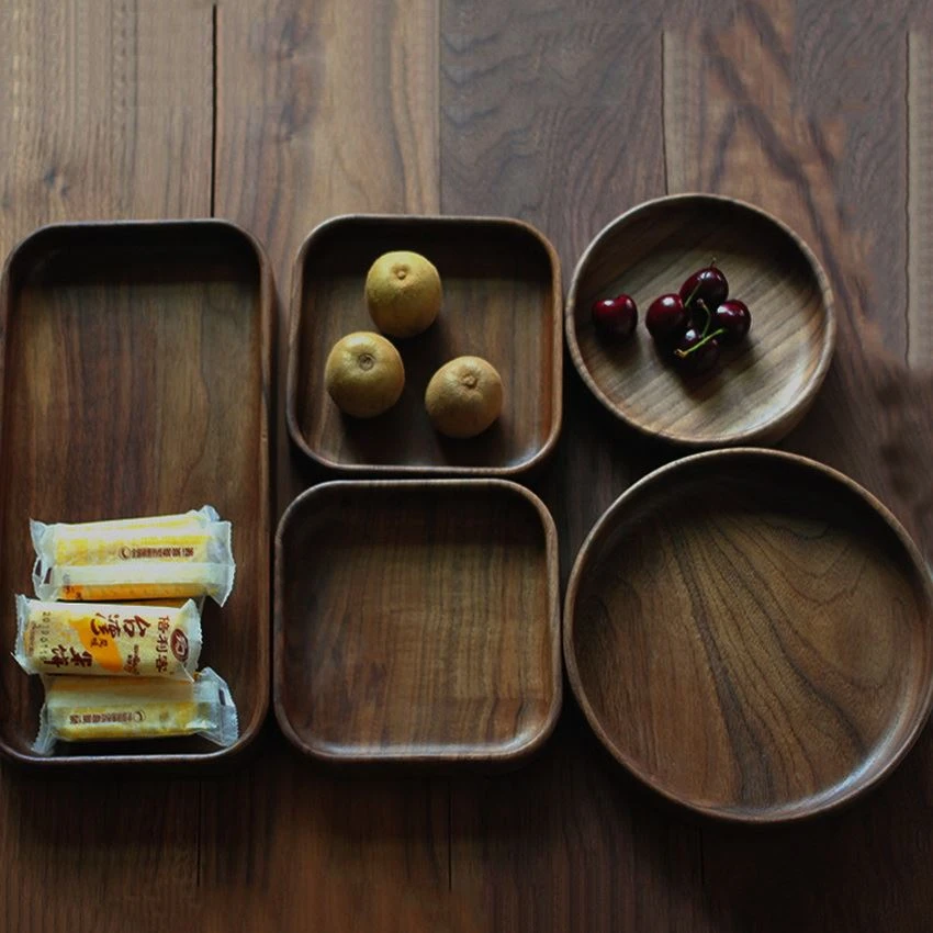Wooden snack platter