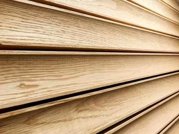 3d geometrically textured solid wood exterior panels