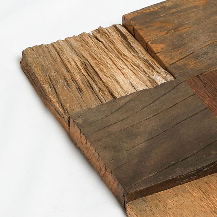 3d mosaic teak wood paneling