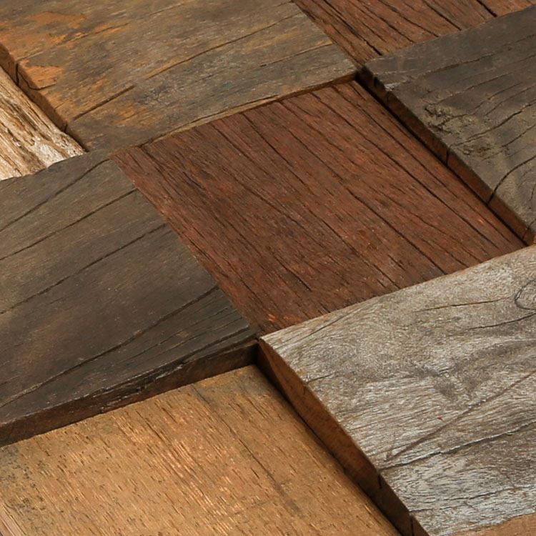 3d mosaic teak wood paneling