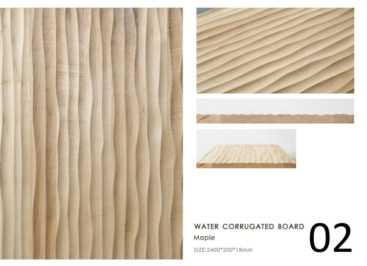 3D solid wood panel
