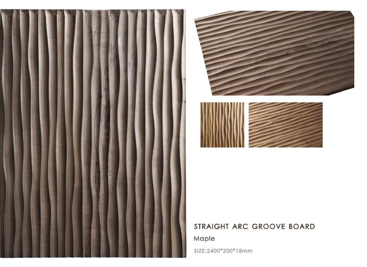 wavy solid wood panel