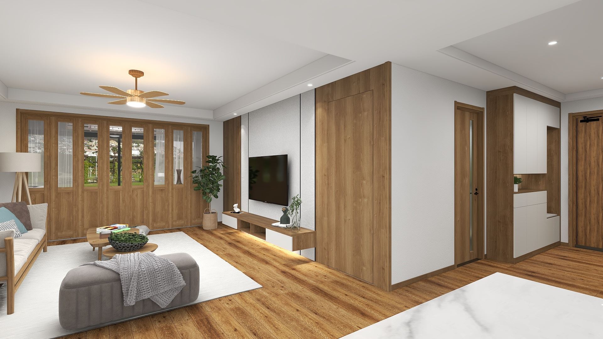 Application of wood veneer in home Application of wood veneer in home
