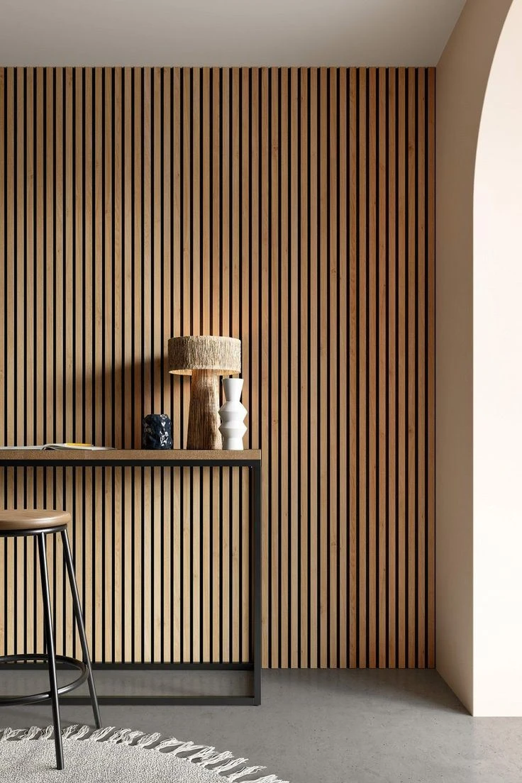 Solid Wood Pine Acoustic Slot Wood Wall Panel