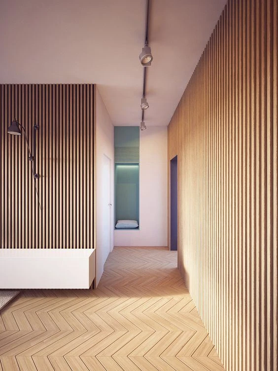 Solid Wood Pine Acoustic Slot Wood Wall Panel