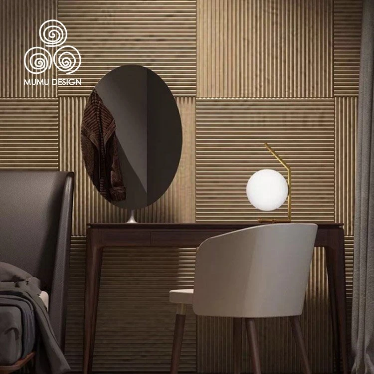 Interior Design Wall Panel 3D Wood Wave