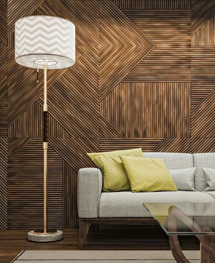 Decorative Wall Puzzle Panel Fluted