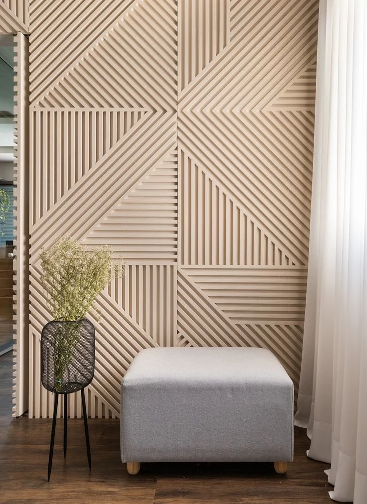 Decorative Wall Puzzle Panel Fluted