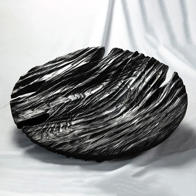 Dark Disc Wooden Ornaments