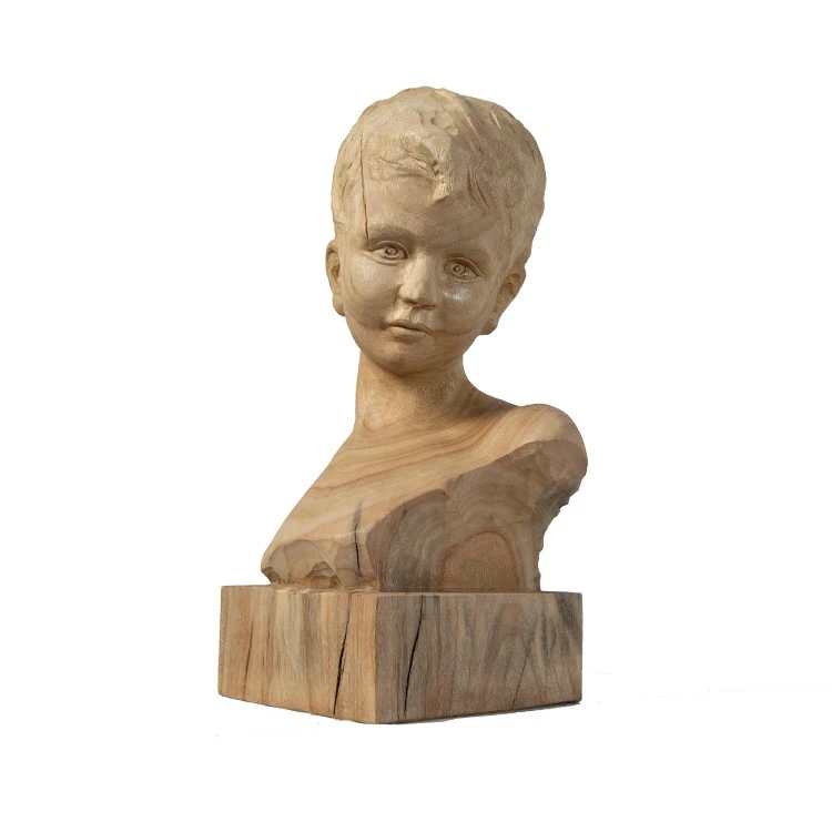 Head Of A Child Vintage Woodworking Head Of A Child Vintage Woodworking