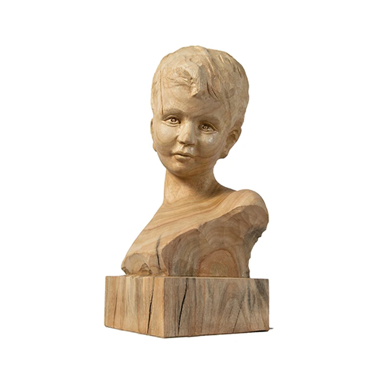 Head Of A Child Vintage Woodworking Head Of A Child Vintage Woodworking