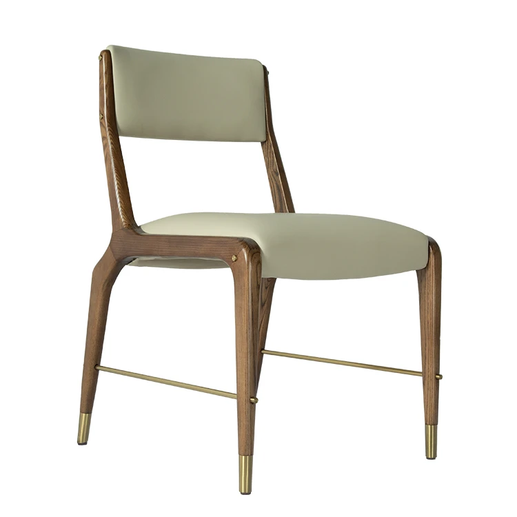 Grey Faux Leather Dining Chair