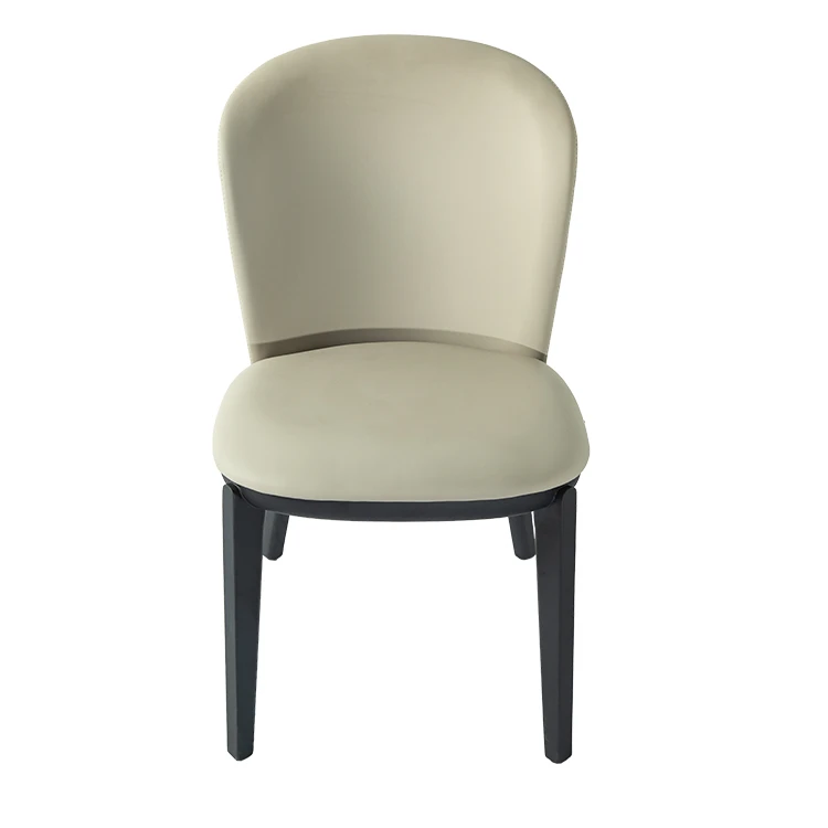 Ash White Leather Dining Chair