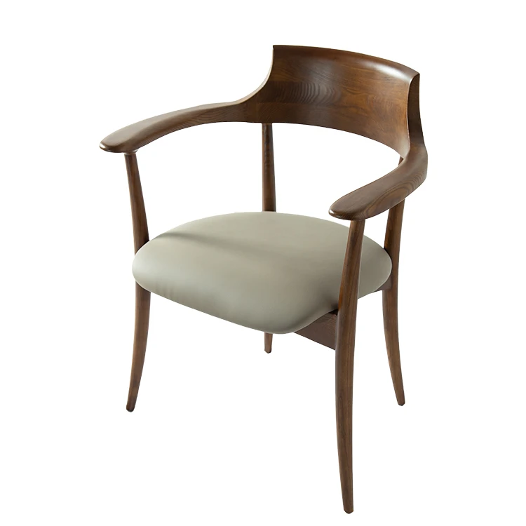 Ash Modern Wood Arm Chairs