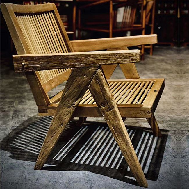 wooden arm chair