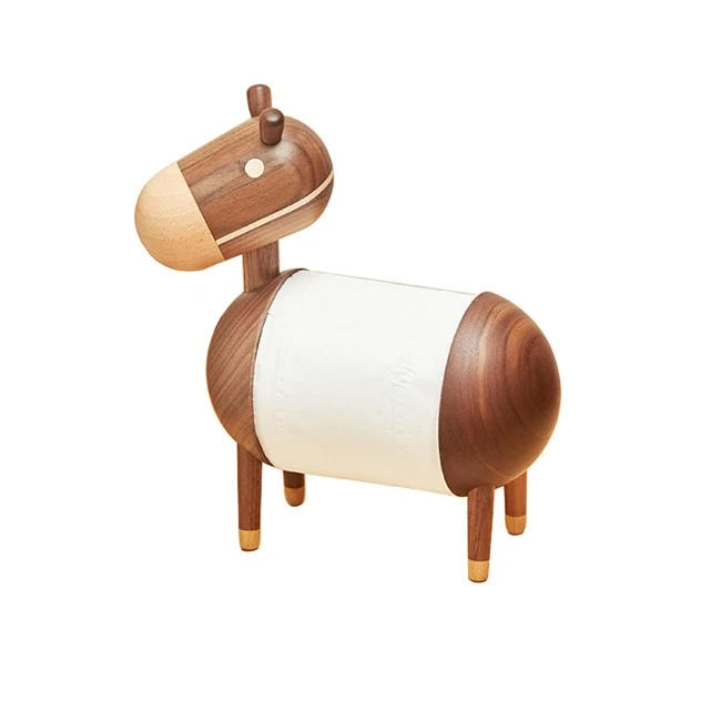 Wooden Tissue Holder Stand