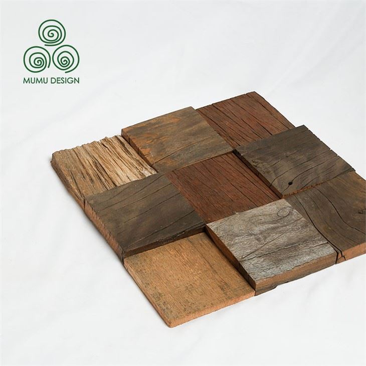 3d Mosaic Teak Wood Paneling