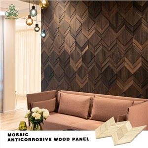 Outdoor Wood Mosaic Wall Art