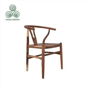 North American Black Walnut Wishbone Chair Solid Wood