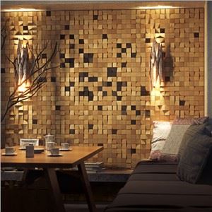 Wood Mosaic Tile Panels