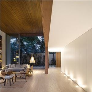 Wood Strip Ceiling Interior Design