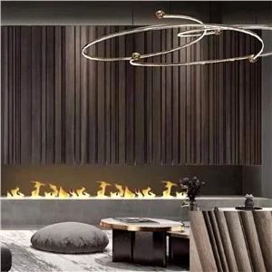 Wood Veneer Wall Paneling For Lounge