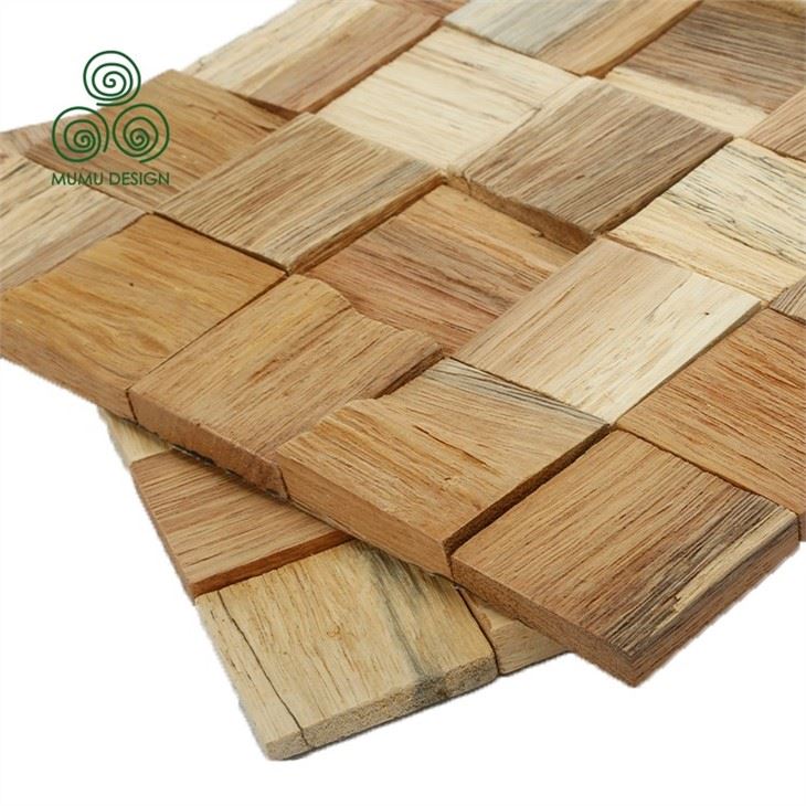 Wood Mosaic Bathroom Wall Panel Wood Mosaic Bathroom Wall Panel