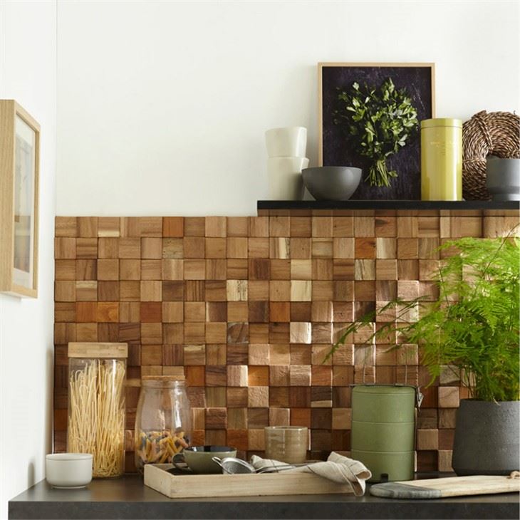 Wood Mosaic Bathroom Wall Panel Wood Mosaic Bathroom Wall Panel