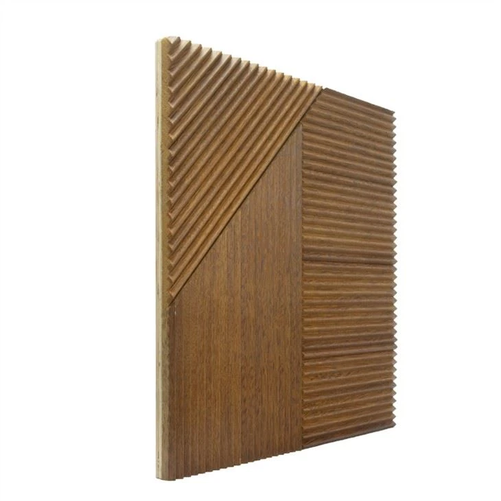 3D Solid Wood Wainscot Wall Panel