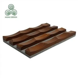 3D Decorative Fluted Wall Cladding Facade Timber Slat