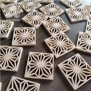 Japanese Wooden Divider Screen