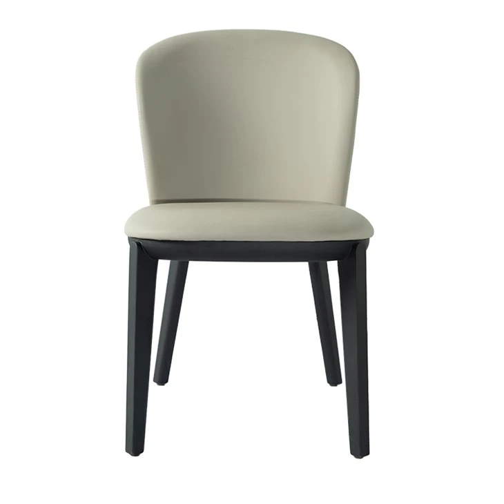 Ash White Leather Dining Chair