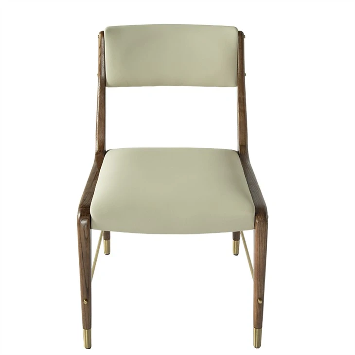 Grey Faux Leather Dining Chair
