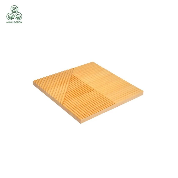 Natural Decorative Wood Panels Design Facade in Light Yellow Natural Decorative Wood Panels Design Facade in Light Yellow