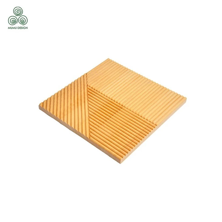 Natural Decorative Wood Panels Design Facade in Light Yellow Natural Decorative Wood Panels Design Facade in Light Yellow