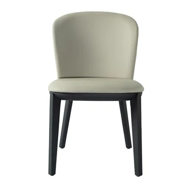 Ash White Leather Dining Chair