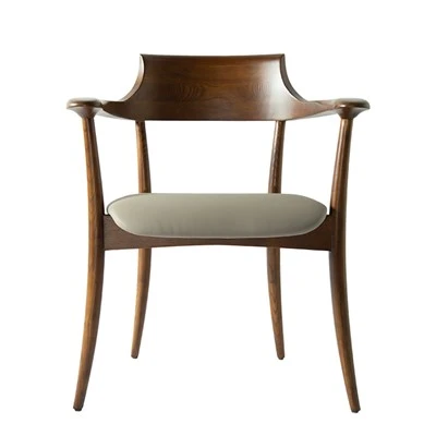 Mid Century Ash Wood Arm Chairs