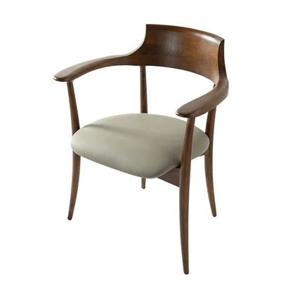 Ash Modern Wood Arm Chairs