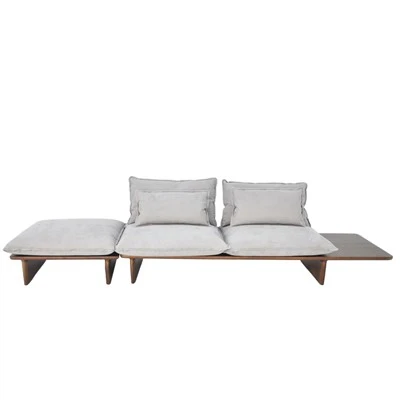 Wooden Sofa With Cushions