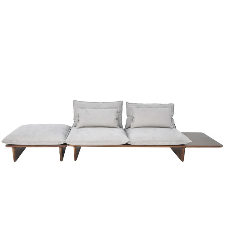 Wooden Sofa With Cushions