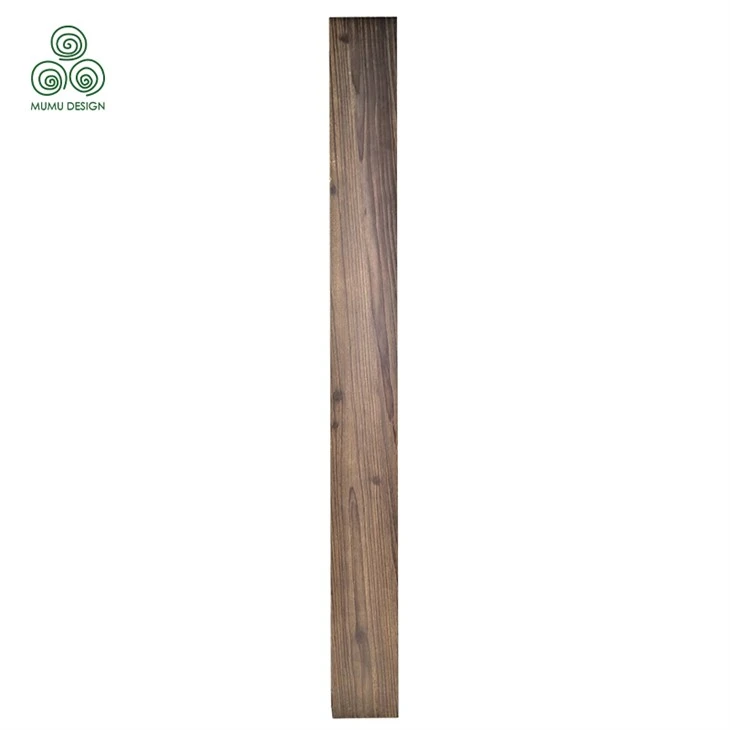Brown-Toned Strip Shou Sugi Ban