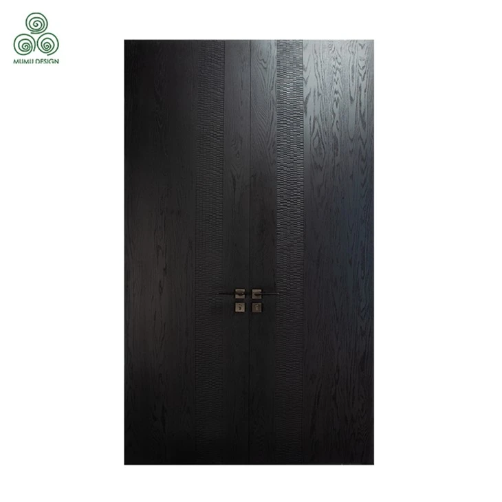 Chiseled Texture Double Wood Door