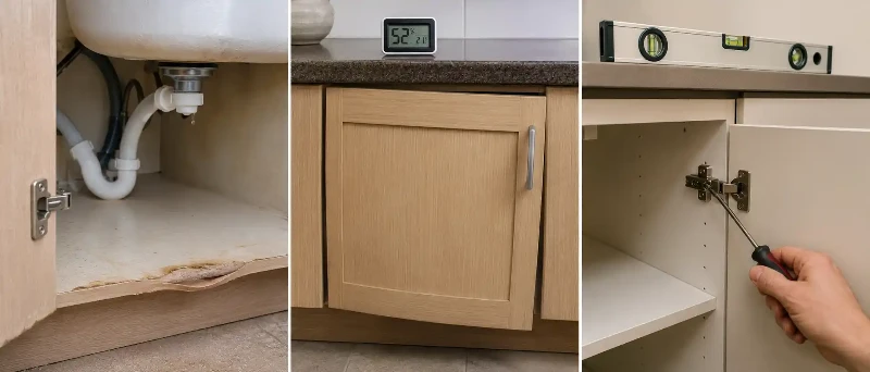 Water humidity and installation causes of cabinet panel warping Water humidity and installation causes of cabinet panel warping